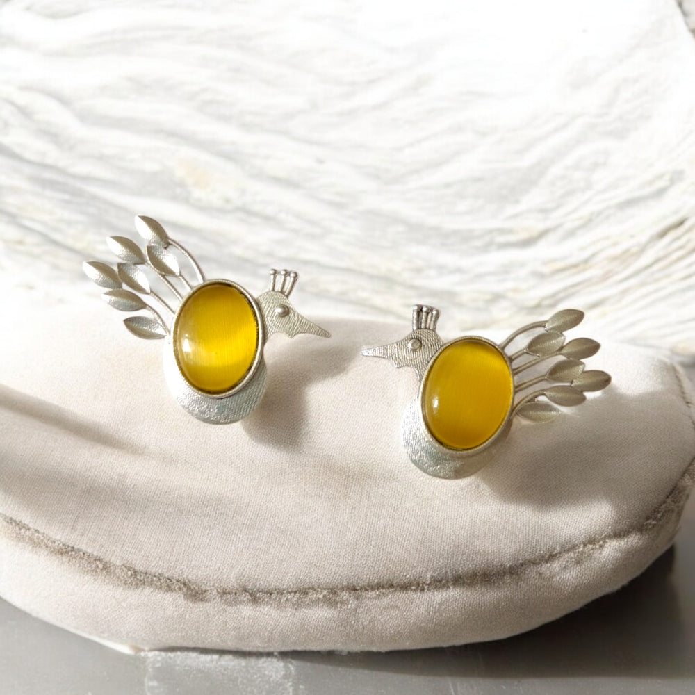 Telanaari Charming Bird Stud Earrings - TelaNaari