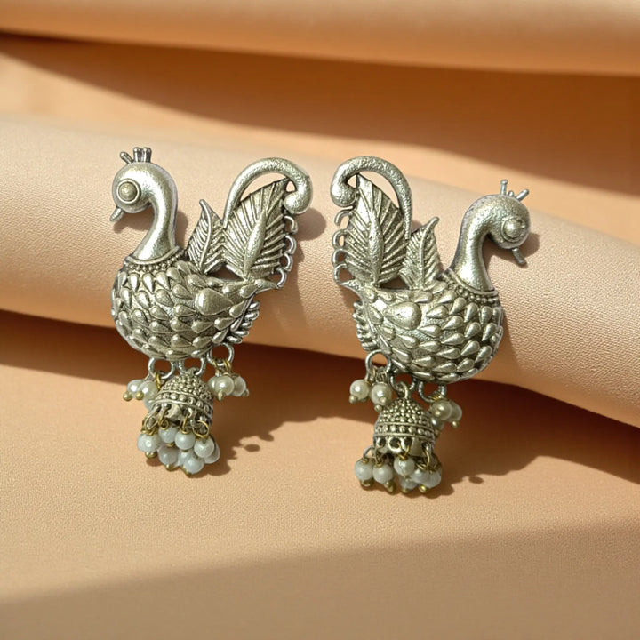 Delicate Silver Oxidised Earrings