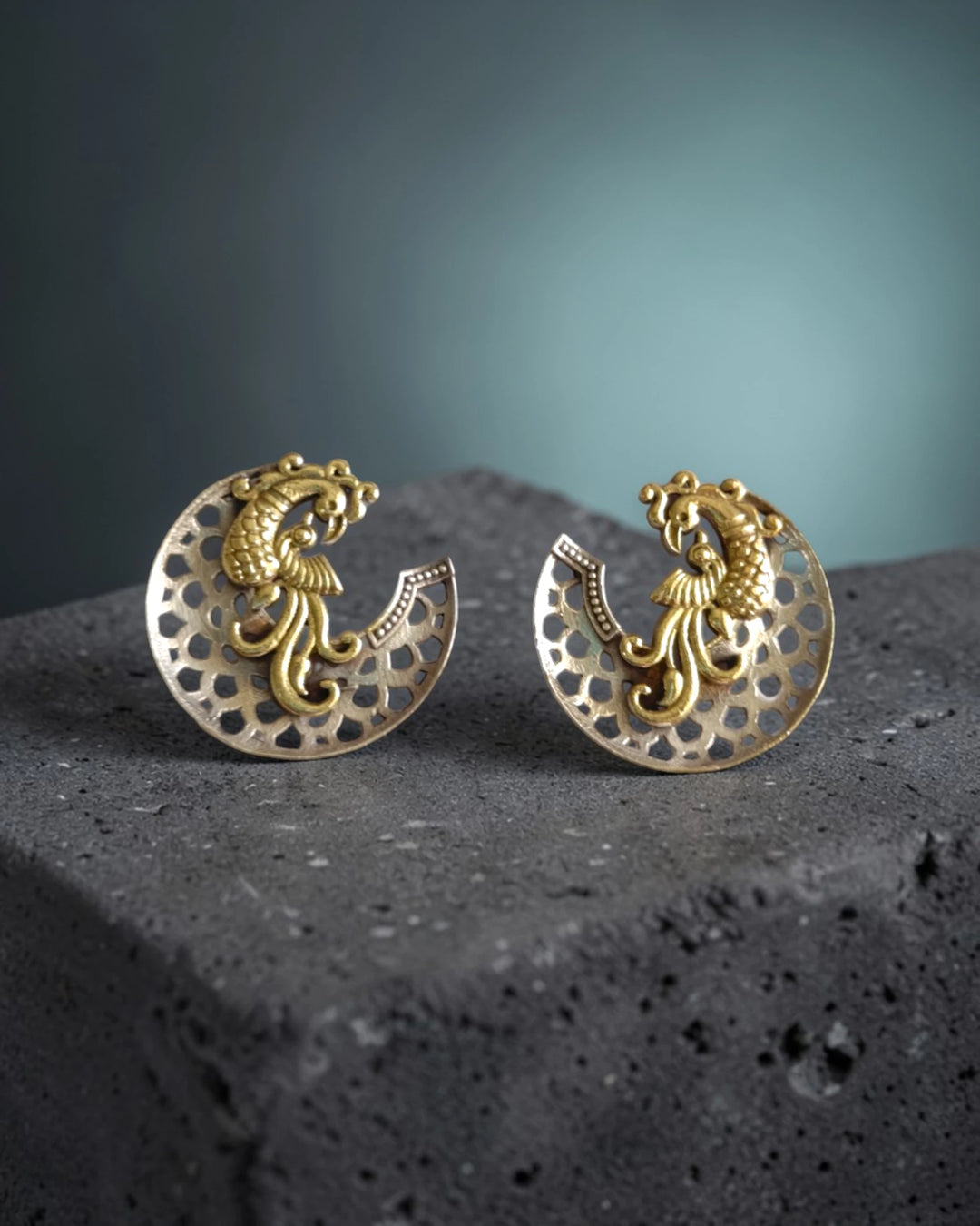 Elegant Neha Dual Tone Earrings