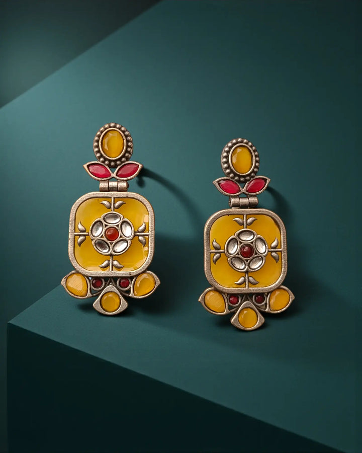 Gavi Silver Plated Dangler Earrings