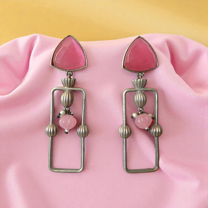 ACONITE SILVER OXIDISED Dangler EARRINGS