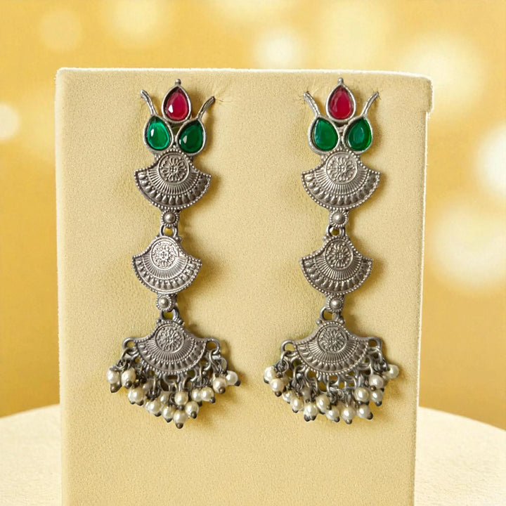 Silver Look Alike Earrings Aru