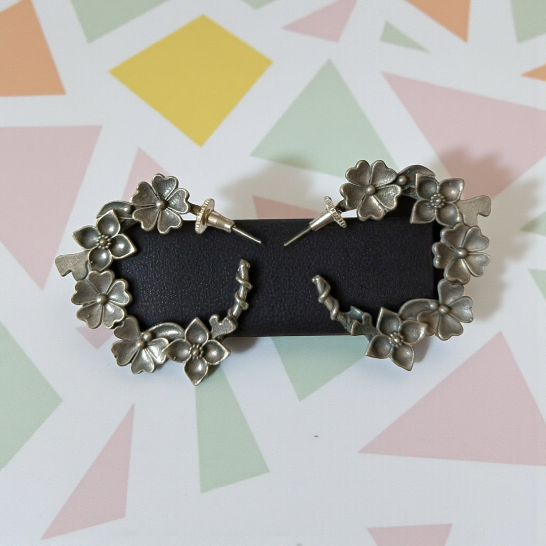 Silver Look Alike Earrings Saina