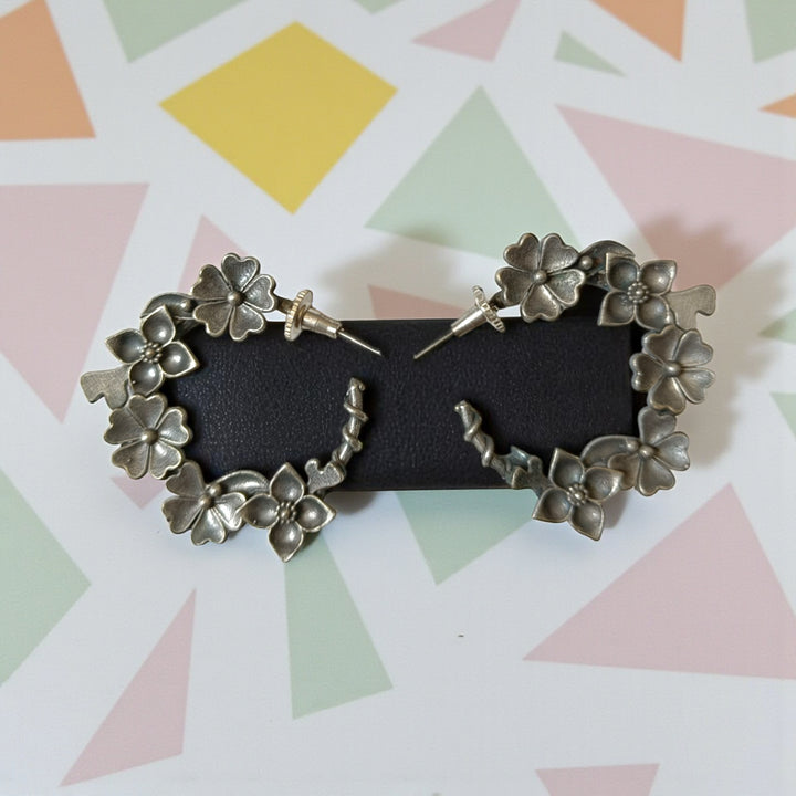 Silver Look Alike Earrings Saina