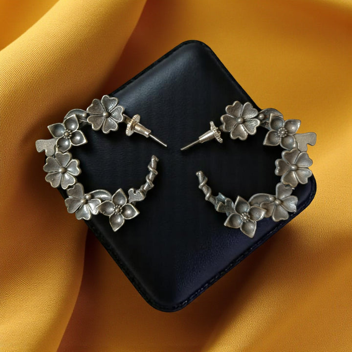 Silver Look Alike Earrings Saina