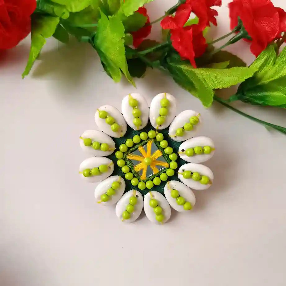 Tela Naari - Handmade Cowrie Ring Nusrat - TelaNaari