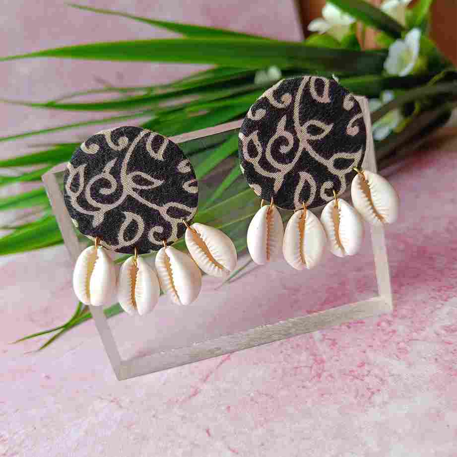 HANDPAINTED NUSRAT EARRINGS - TelaNaari