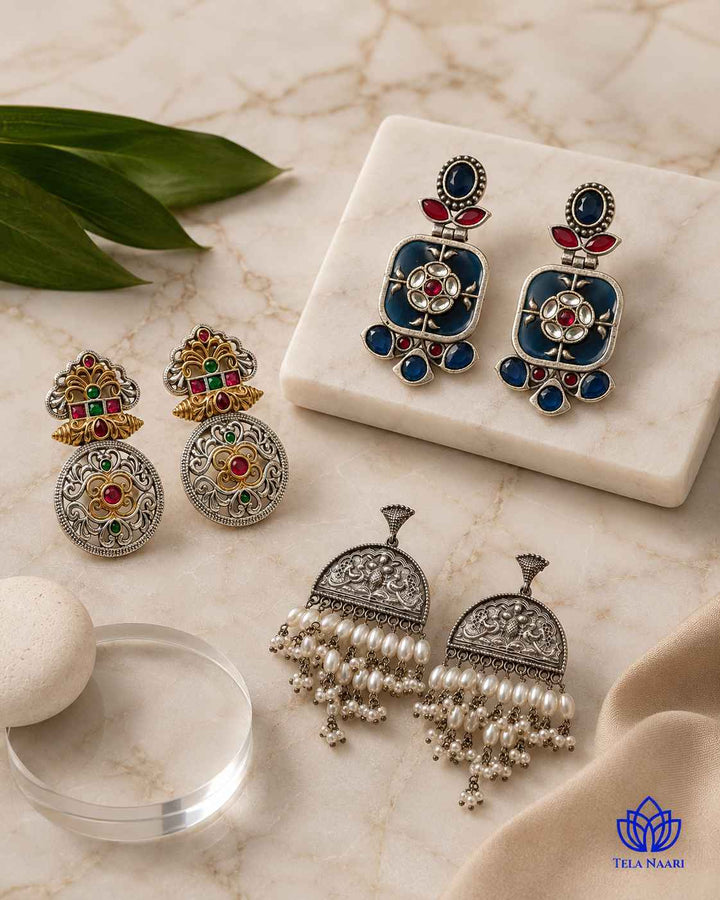 Top view: jewellery Gardenia Festive Gift Hamper, a milestone celebration gift for friend