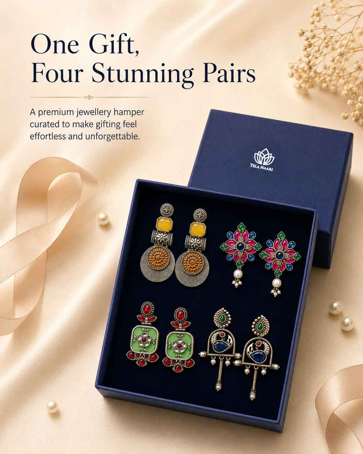 Traditional motifs on the Alora Hamper&