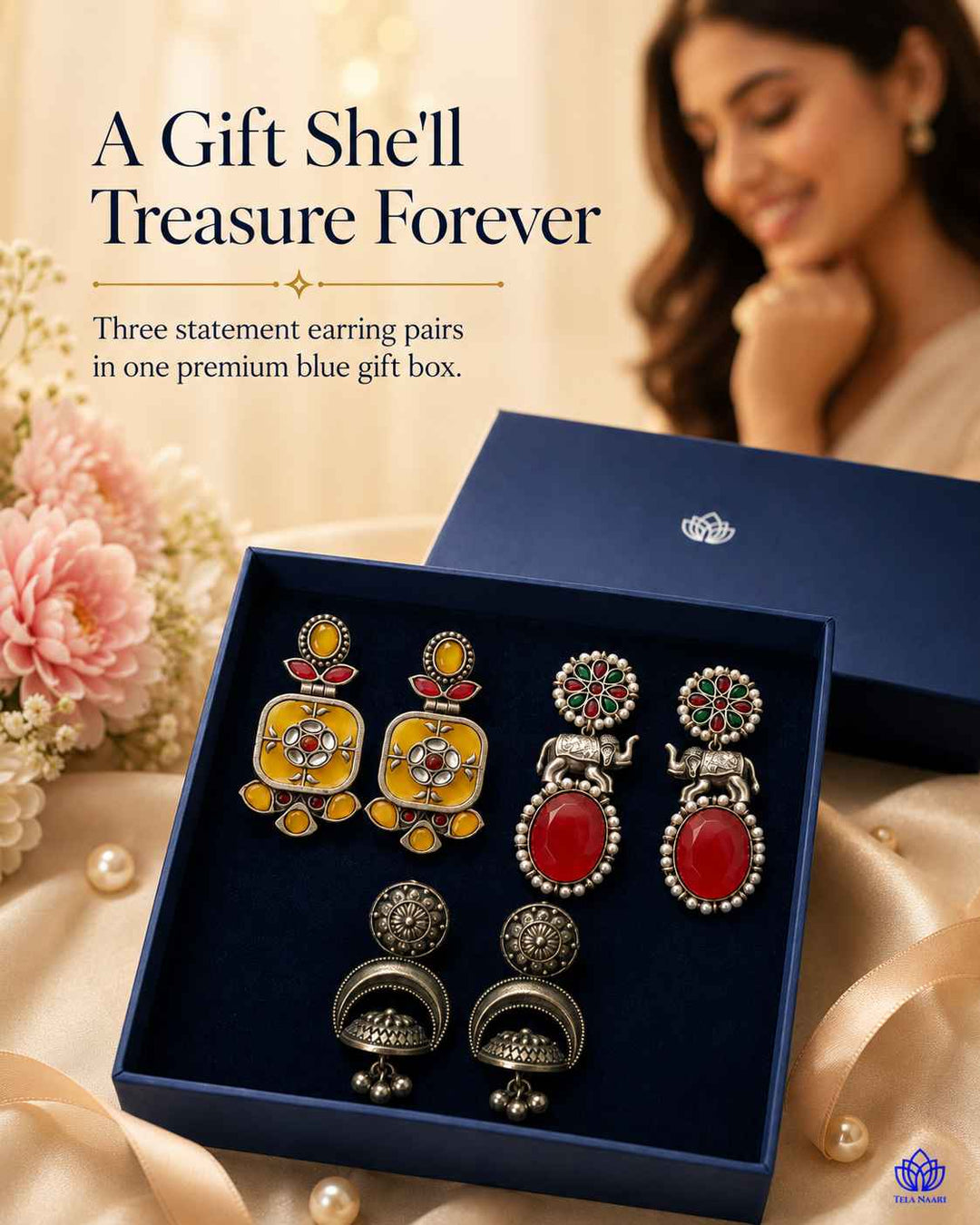 Traditional motifs on the Naira Hamper&