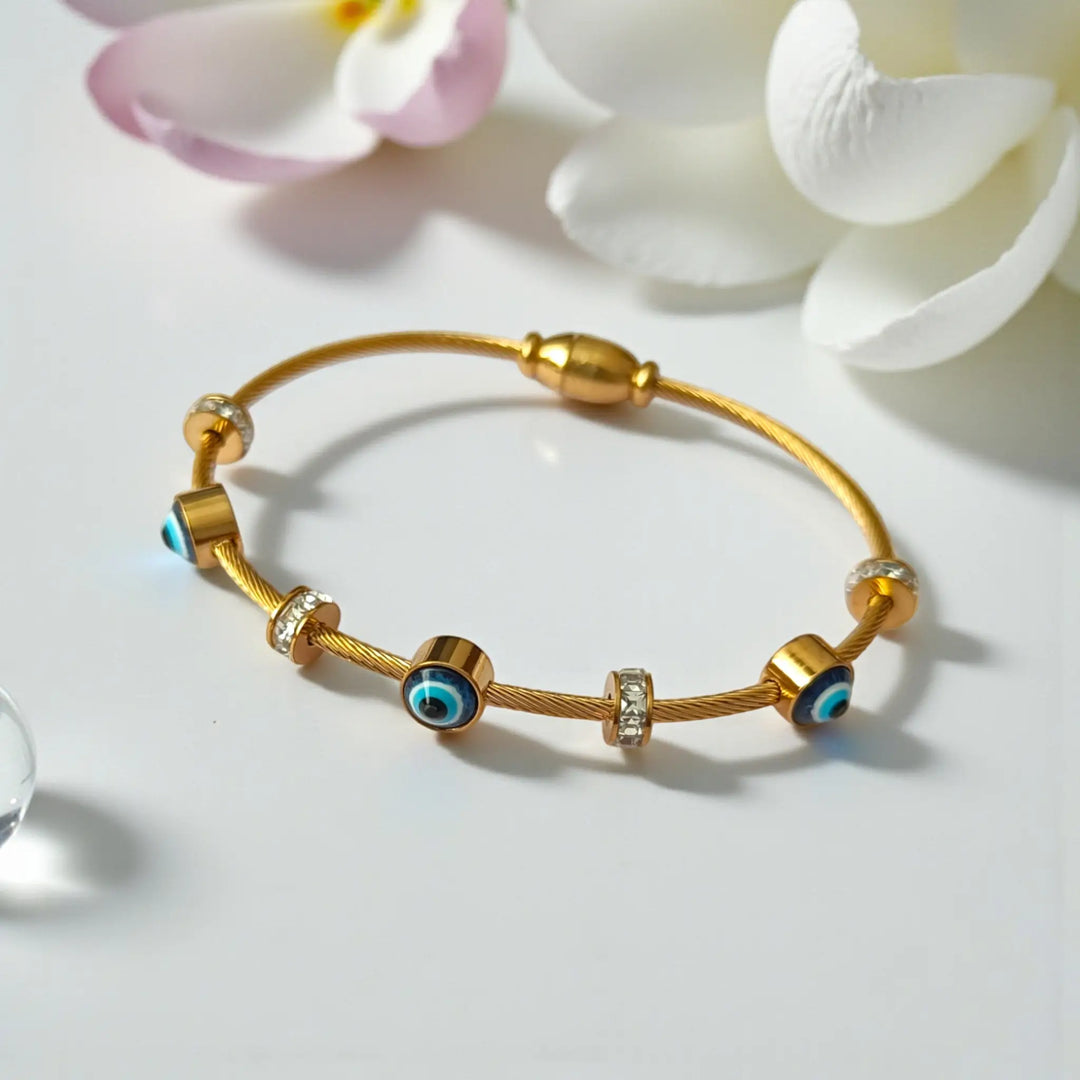 evil-eye-cuff-bracelet-flatlay-anti-tarnish-tela-naari-for-women